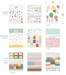 CLEARANCE Diary Deco Pack Version 2 by Iconic (9 Sheets) Kawaii Erin Condren Note Message Sticker Masking Sticker Filofax Planner Embellishment S418