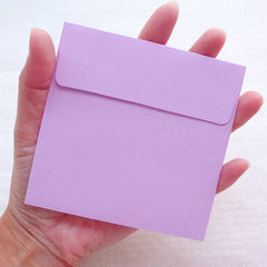 Square Wedding Envelopes / Small Letter Envelope (10pcs / 10cm x 10cm / 3.93" x 3.93" / Purple) Stationery Supplies Thank You Card S439