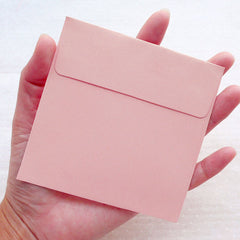 Pink Square Envelopes / Small Wedding Envelope (10pcs / 10cm x 10cm / 3.93" x 3.93") Invitation Card Party Favor Etsy Shop Supplies S441
