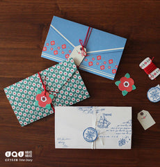 Thank You Note Envelopes / Assorted Origami Letter Envelope (4pcs / 14cm x 8cm / 5.51" x 3.14") Lunch Box Note Party Favor Supplies S434