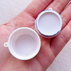 Dollhouse Ice Cream Cup Charms / Miniature Parfait Sundae Cups / Mini Frozen Yogurt Cup (4pcs by Random / 30mm x 23mm) Fake Sweets MC50