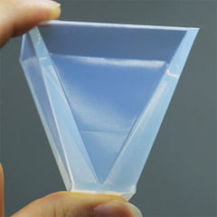 DEFECT Orgone Generator Mold | Flexible Triangular Pyramid Mold | Geometry Shape Silicone Mould | Epoxy Resin Craft Tool | Soap Mould | Orgone Mold | Big Resin Cabochon DIY (5cm x 5cm)