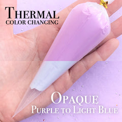 Thermocolor Deco Cream | Thermochromic Whip Cream | Heat Sensitive Icing | Thermal Color Changing Frosting | Phone Case Decoden (50g / Purple to Light Blue)
